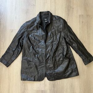 Mossimo Genuine Leather Jacket – Plus Size 20W